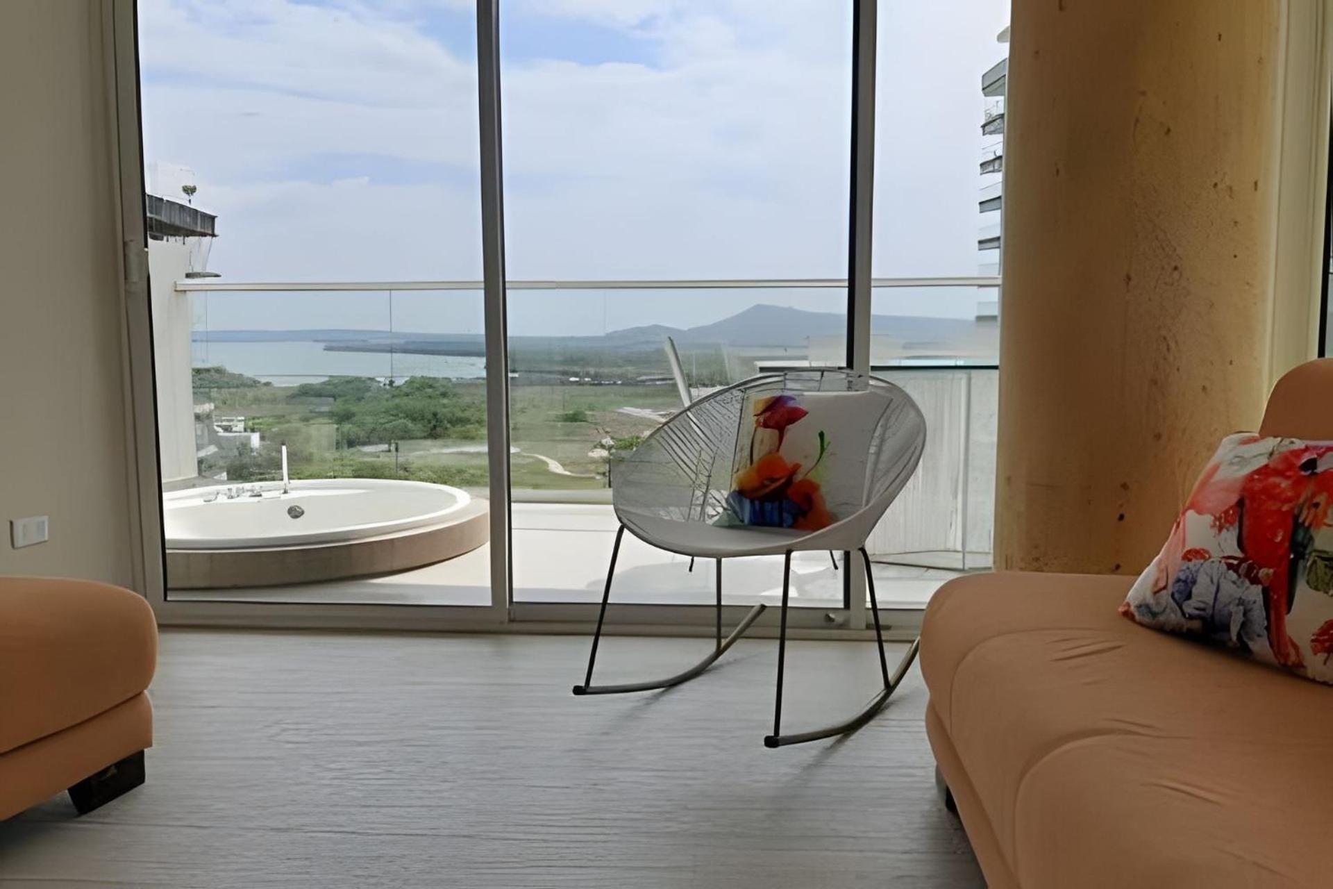2 Dormitorios Jacuzzi Y Vista Mar. Frente A Playa Cartagena Esterno foto